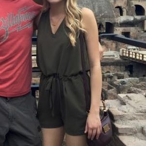 Khaki green Zara romper